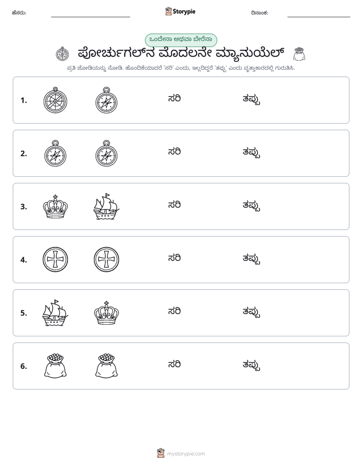 ಒಂದೇ ಅಥವಾ ವಿಭಿನ್ನ