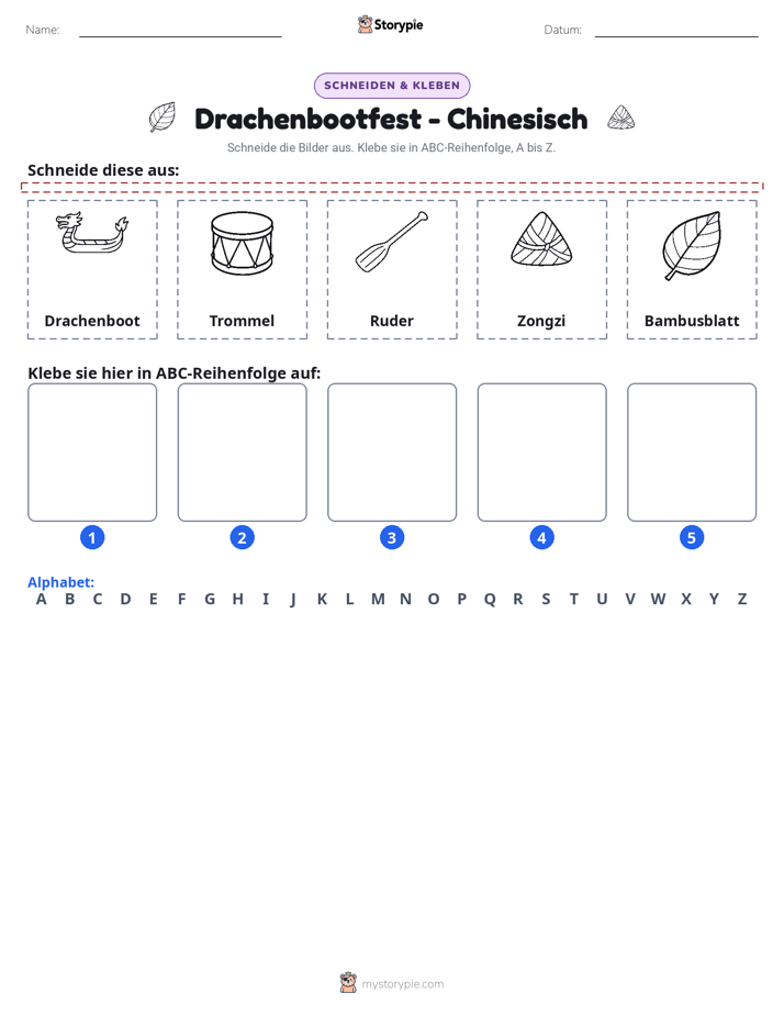Schneiden & Einfügen Alphabet