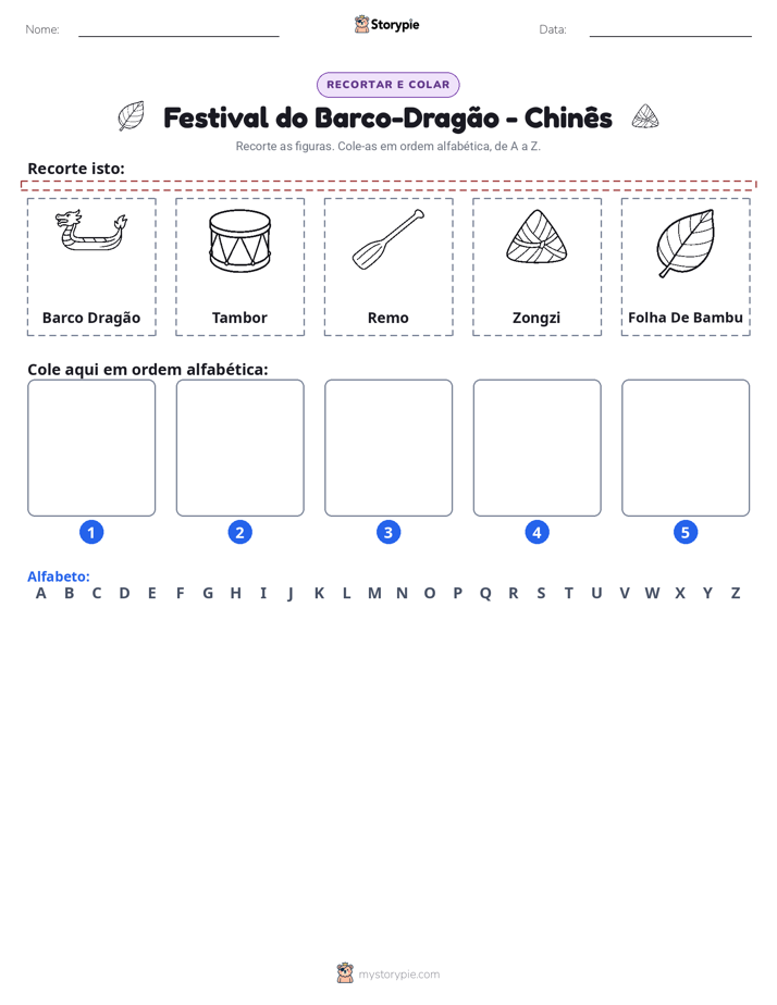 Recortar & Colar Alfabeto