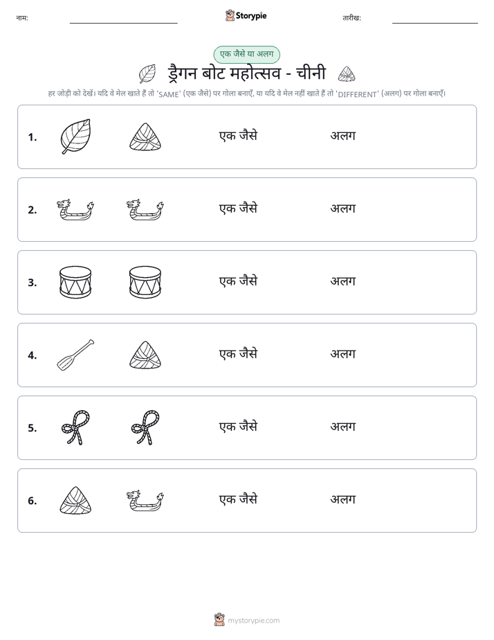 समान या भिन्न
