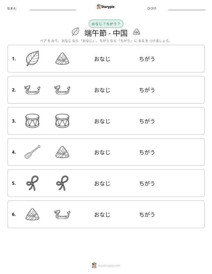 同じか違うか