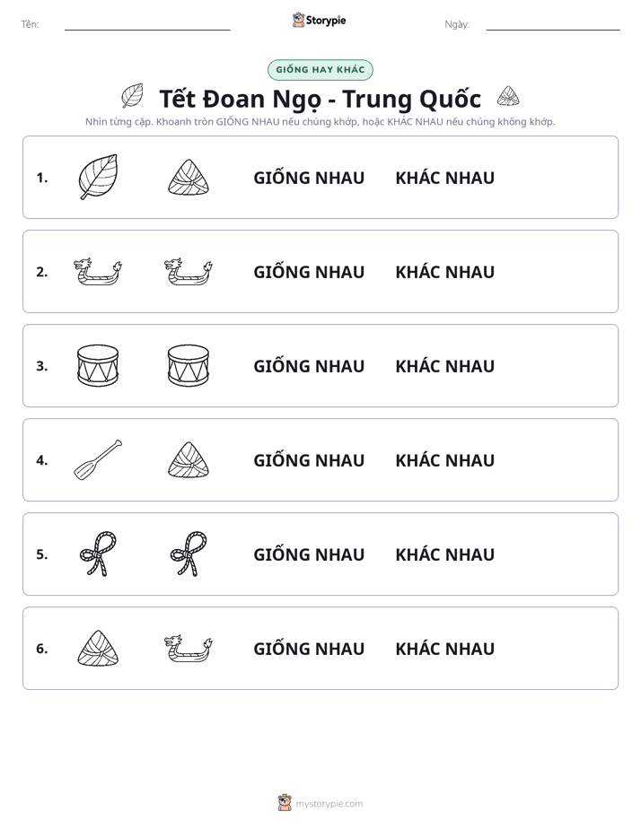 Giống Hay Khác