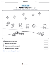 Yellow Emperor printable worksheet preview