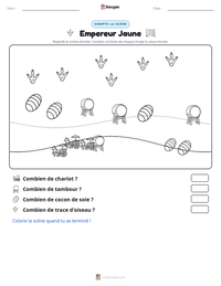 Aperçu de la feuille de travail imprimable Empereur Jaune