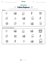 Yellow Emperor printable worksheet preview