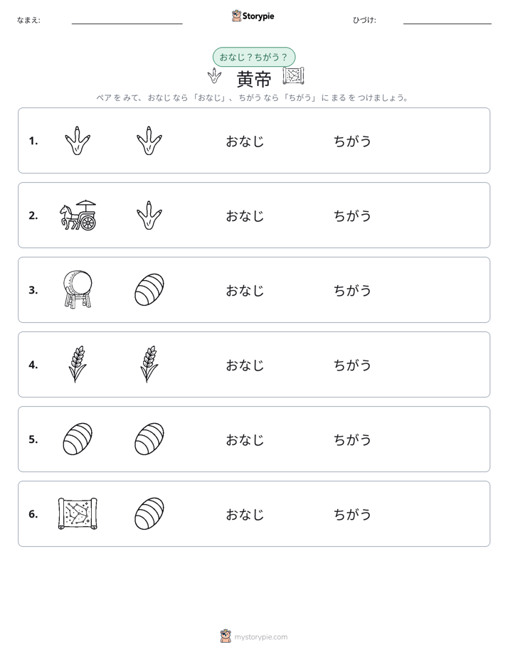 同じか違うか
