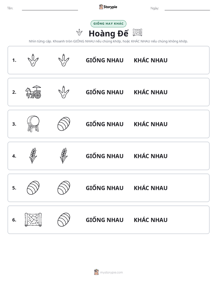Giống Hay Khác