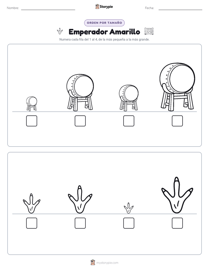 Orden de Tamaños