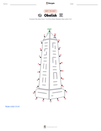 Obelisk printable worksheet preview