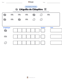 Aperçu de la feuille de travail imprimable L'Aiguille de Cléopâtre