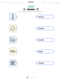 Obelisk printable worksheet preview