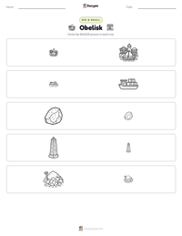 Obelisk printable worksheet preview