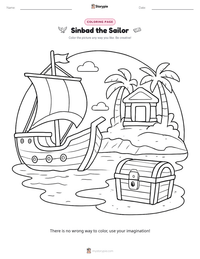 Sinbad the Sailor printable worksheet preview