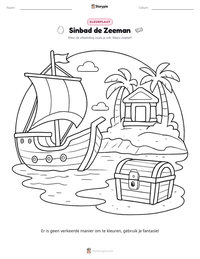 Sinbad de Zeeman afdrukbare werkblad voorbeeld