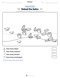 Sinbad the Sailor printable worksheet preview