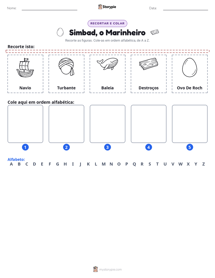 Recortar & Colar Alfabeto