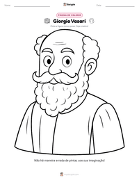 Prévia da folha de atividades imprimível Giorgio Vasari