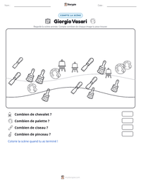 Aperçu de la feuille de travail imprimable Giorgio Vasari