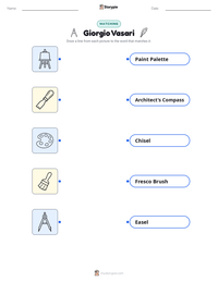 Giorgio Vasari printable worksheet preview