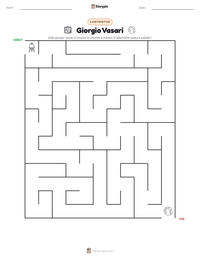 Aperçu de la feuille de travail imprimable Giorgio Vasari