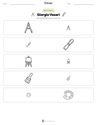 Giorgio Vasari printable worksheet preview