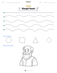 Giorgio Vasari printable worksheet preview