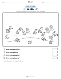 Griffin printable worksheet preview
