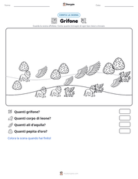Anteprima della scheda stampabile di Grifone
