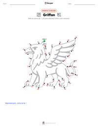 Aperçu de la feuille de travail imprimable Griffon