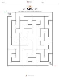 Griffin printable worksheet preview