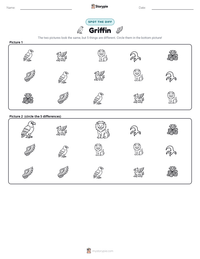 Griffin printable worksheet preview