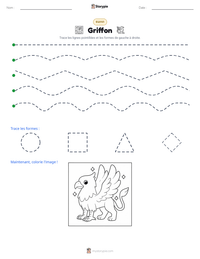 Aperçu de la feuille de travail imprimable Griffon