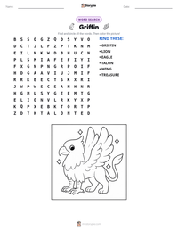 Griffin printable worksheet preview