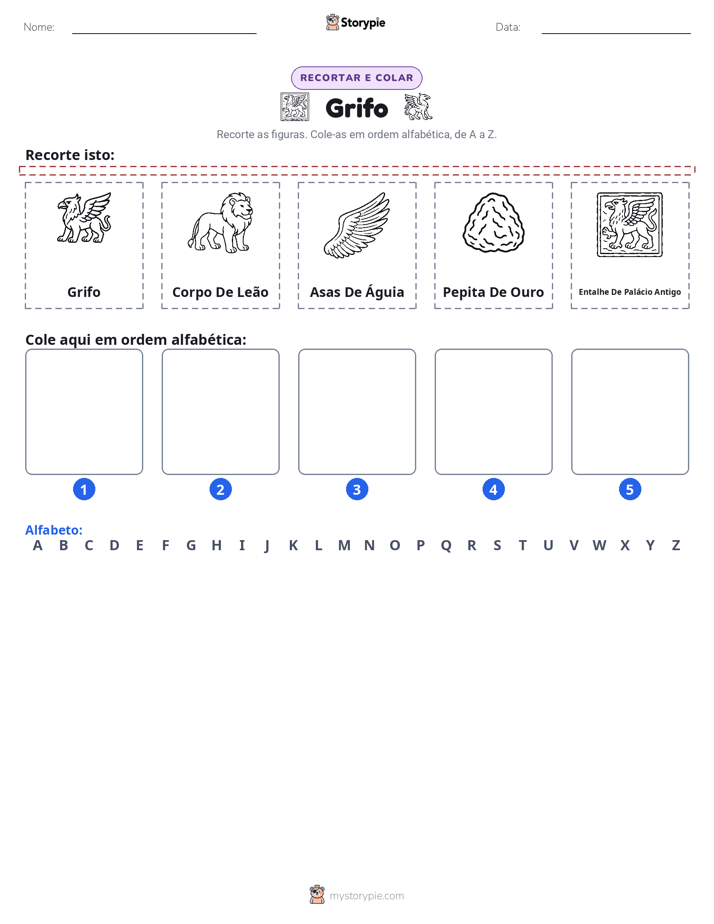 Recortar & Colar Alfabeto