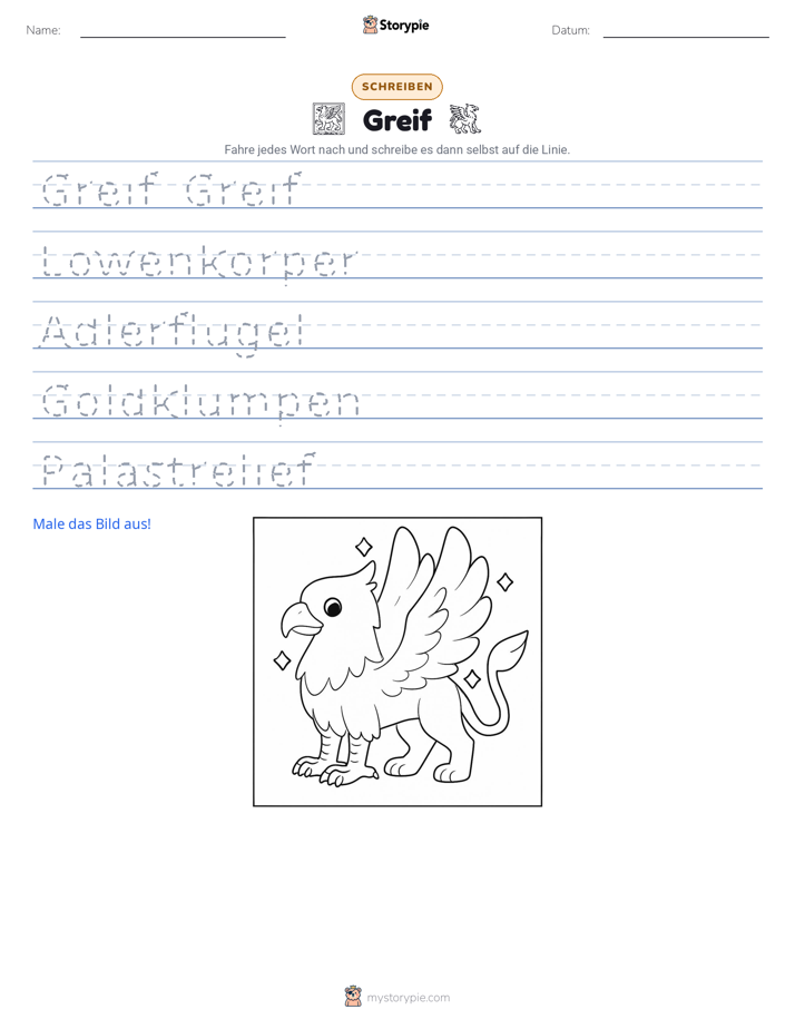 Schreibübung