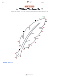 William Wordsworth druckbare Arbeitsblatt Vorschau