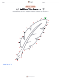 William Wordsworth afdrukbare werkblad voorbeeld