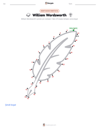 William Wordsworth yazdırılabilir çalışma sayfası önizlemesi
