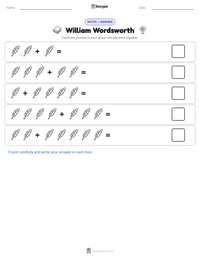 William Wordsworth printable worksheet preview