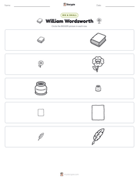 William Wordsworth printable worksheet preview