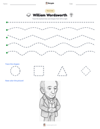 William Wordsworth printable worksheet preview