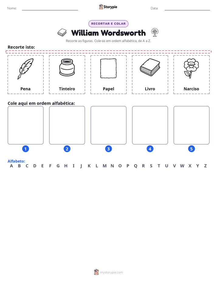 Recortar & Colar Alfabeto