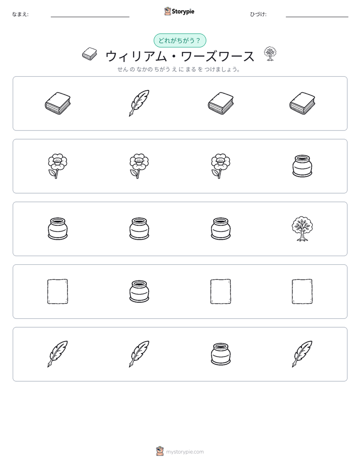 異なるものを見つけよう