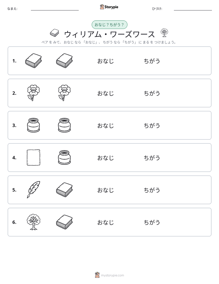 同じか違うか