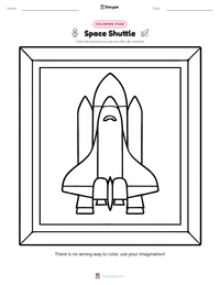 Space Shuttle printable worksheet preview