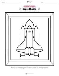 Anteprima della scheda stampabile di Space Shuttle