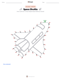 Anteprima della scheda stampabile di Space Shuttle