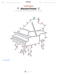 Anteprima della scheda stampabile di Giacomo Puccini