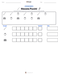 Giacomo Puccini printable worksheet preview