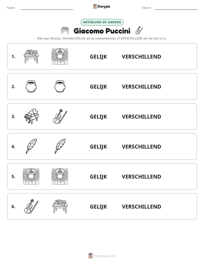 Zelfde of Verschillend